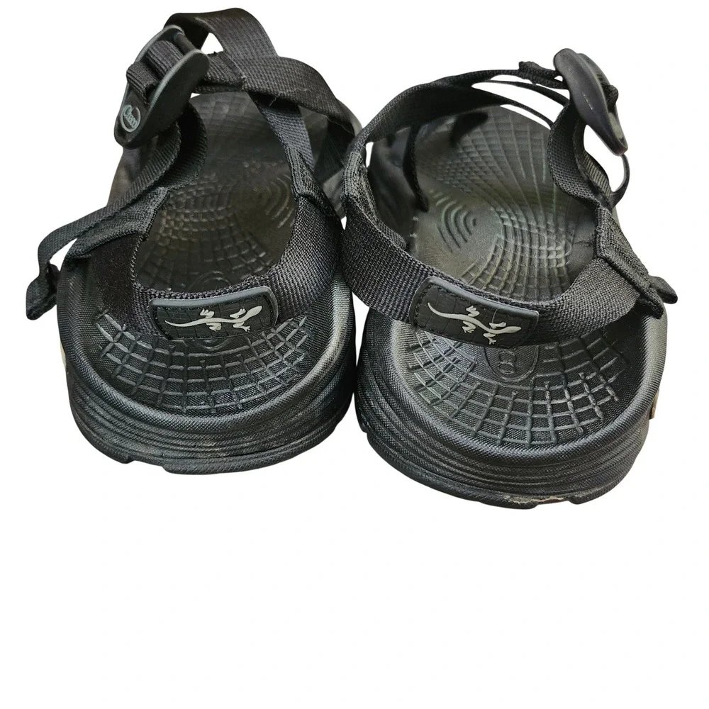 Chaco Z/Cloud 2 Mens Black Athletic Sandals Toe Loop Strappy Hiking Shoes Sz 10